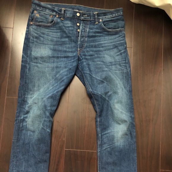 Ralph Lauren Other - RRL Jeans Blue Grand Falls wash Distressed Denim